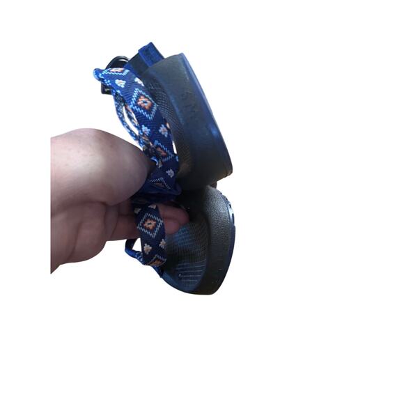 Chaco ZX/2 Classic Double Strap Strappy Sandals in Aztec print blue - Picture 4 of 5